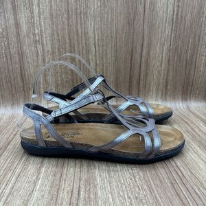 NAOT  Sz 10 (41)  Leather Dorith Metallic Strappy Comfort Walking Sandals